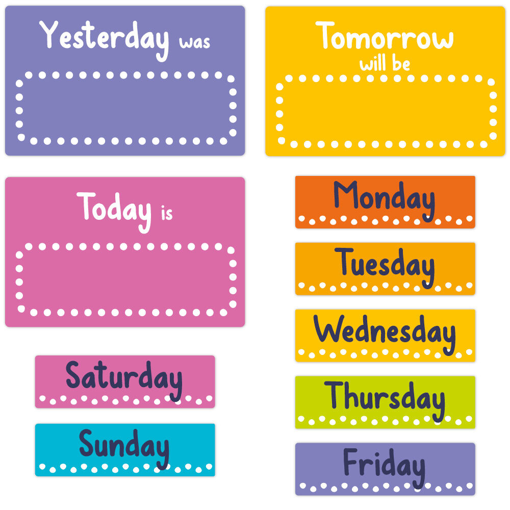 Brilliant Brights - Magnetic Calendar Set