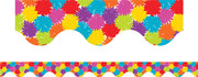 Pom Poms - Magnetic Scalloped Borders (Pack of 12)