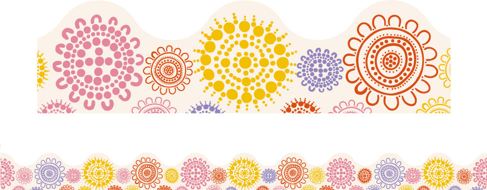 Rainbow Dreaming - Magnetic Scalloped Borders (Pack of 12)