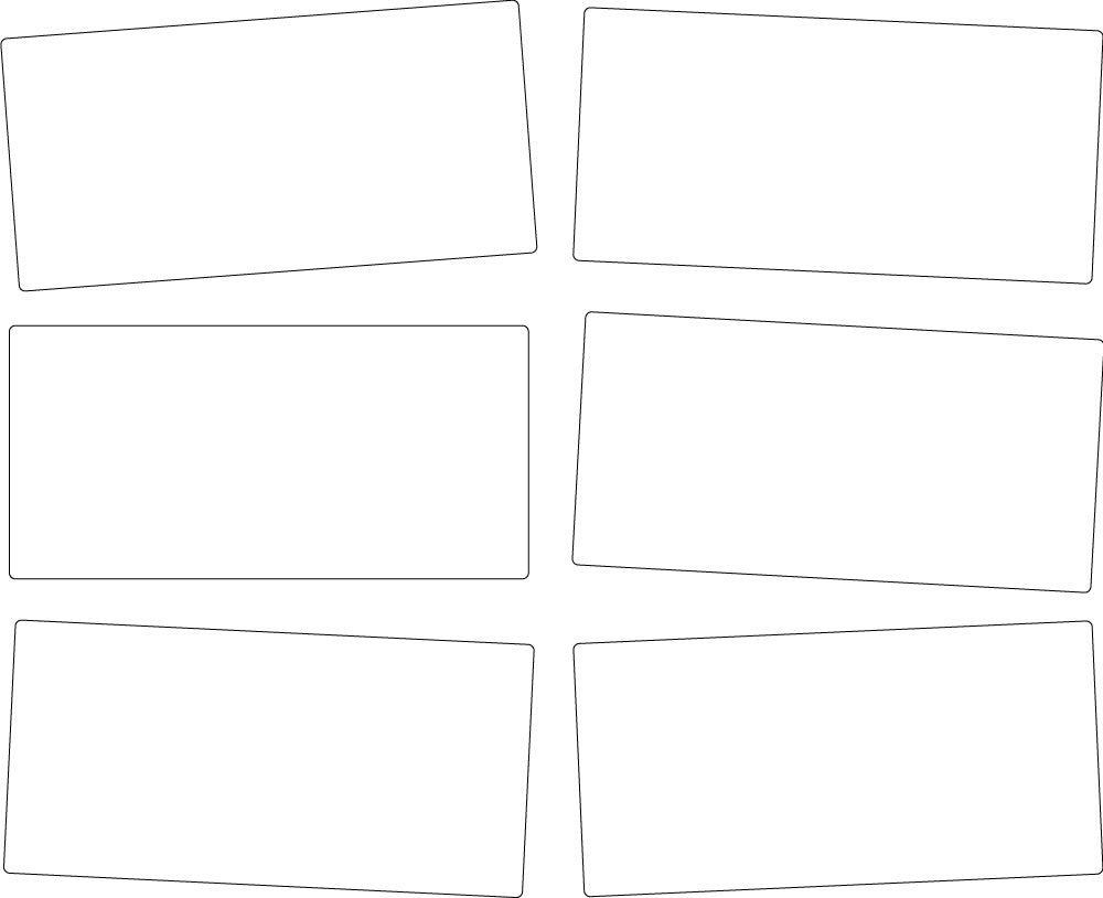 Magnetic Write 'n' Wipe Shapes - Rectangles