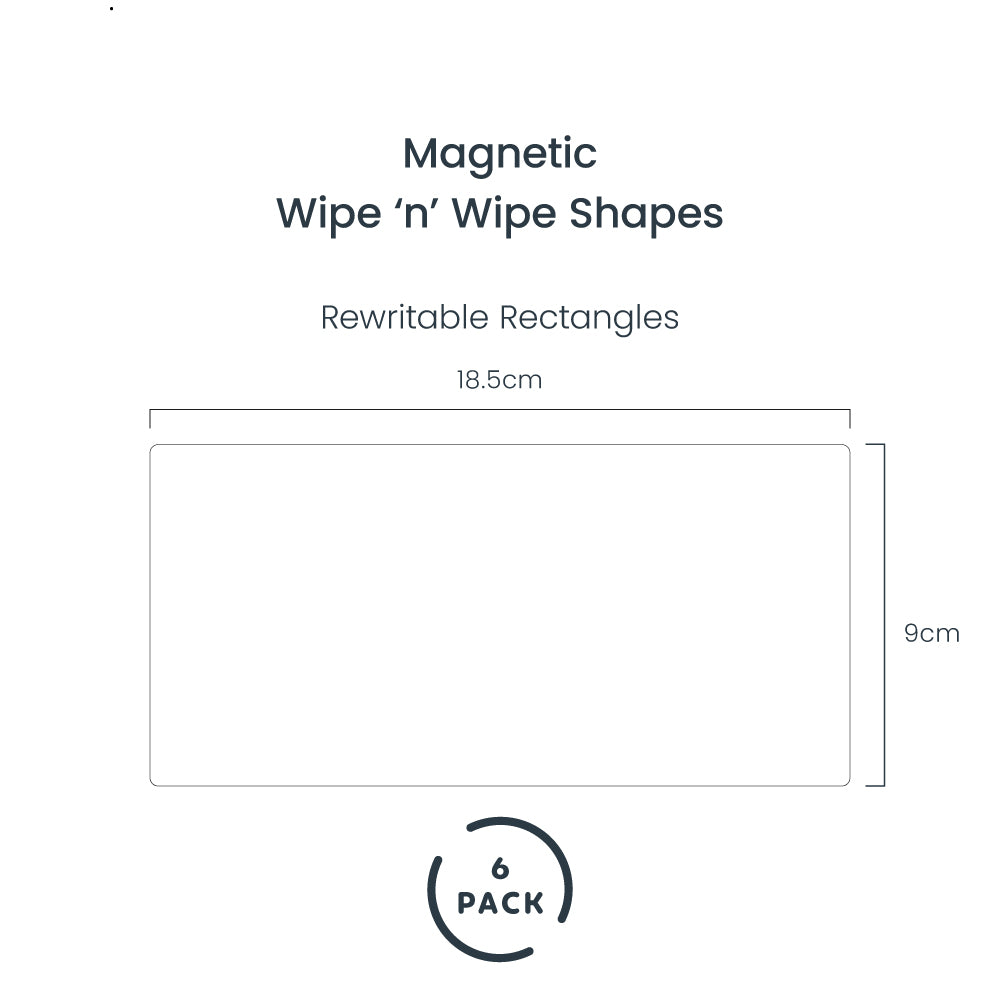 Magnetic Write 'n' Wipe Shapes - Rectangles