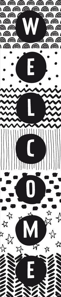Black & White - Welcome Banner