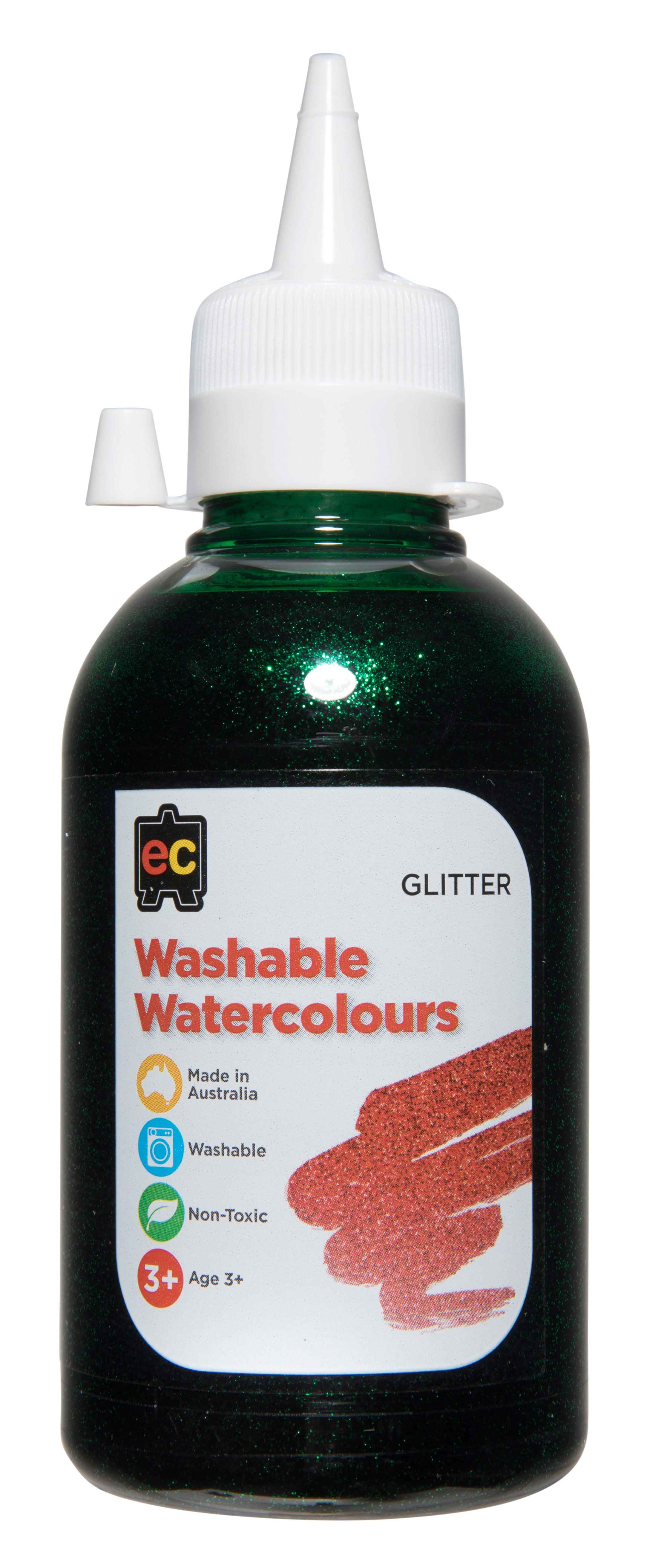 Washable Glitter Watercolour – 250mL: Green