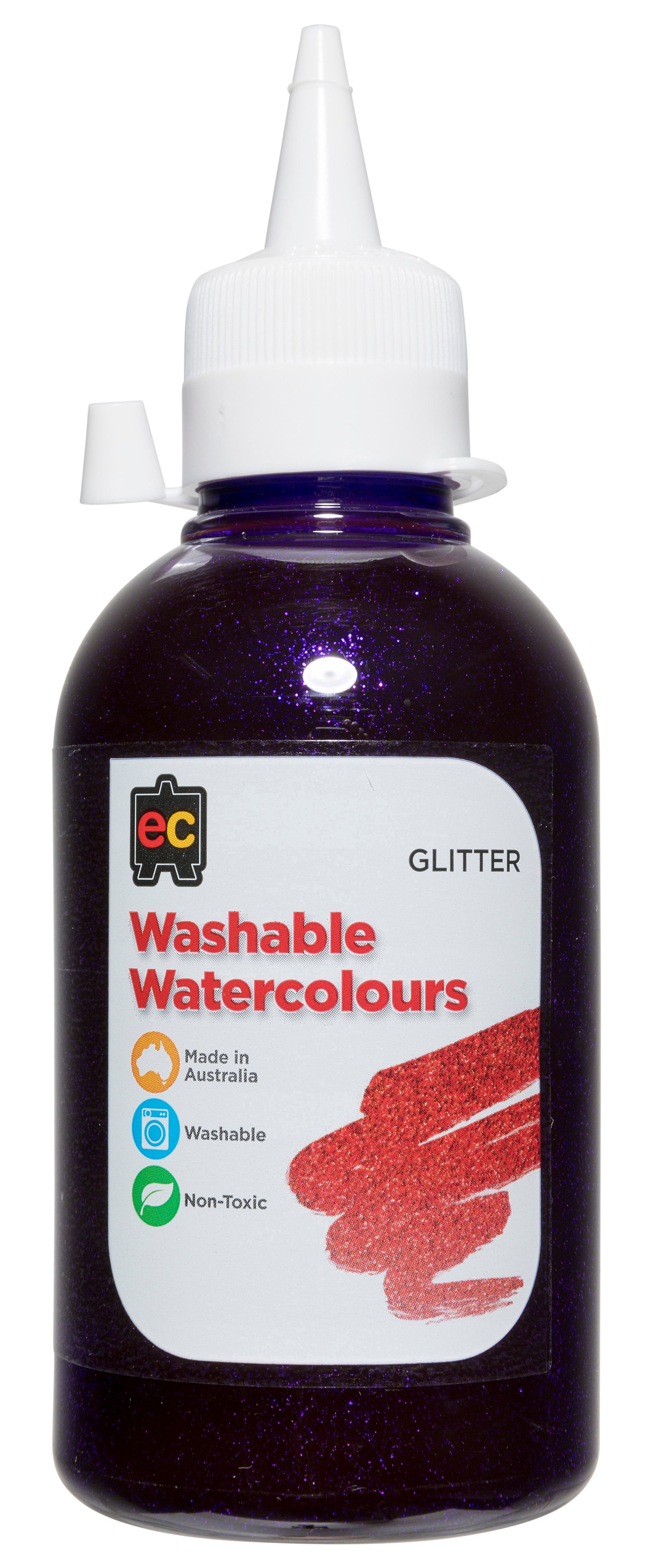 Washable Glitter Watercolour – 250mL: Purple
