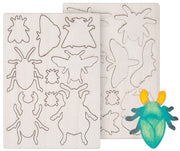 Wooden Shapes Minibeasts - Pack of 38