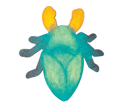 Wooden Shapes Minibeasts - Pack of 38