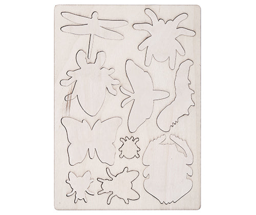 Wooden Shapes Minibeasts - Pack of 38