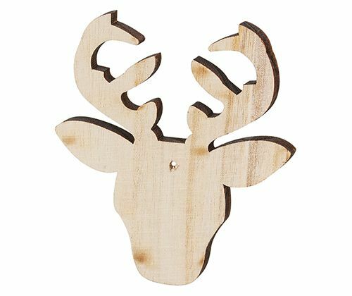 Wooden Christmas Shapes - Large: Pack of 30