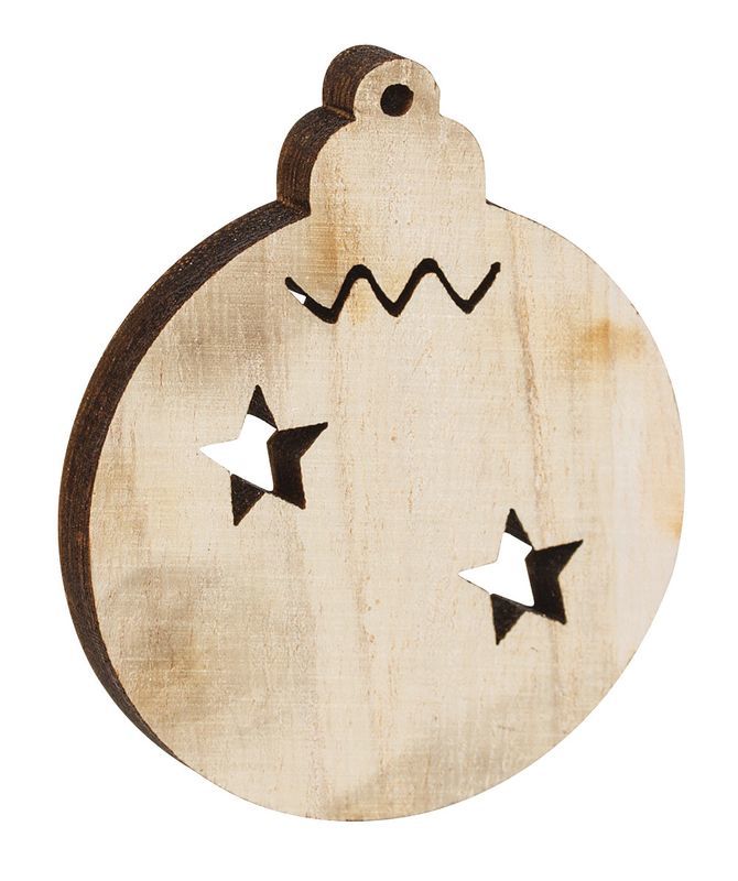 Wooden Christmas Shapes - Large: Pack of 30