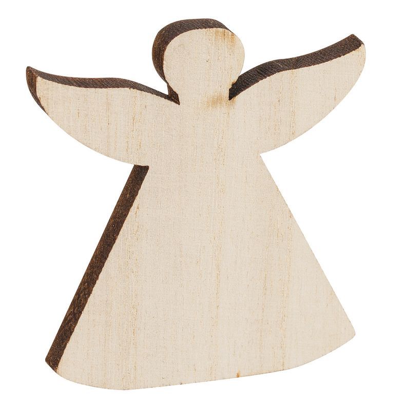Wooden Christmas Shapes - Large: Pack of 30