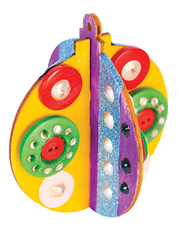 3D Wooden Festive Hangers - Pack of 12