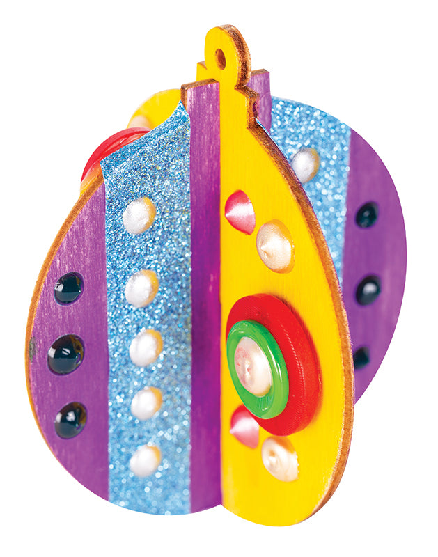 3D Wooden Festive Hangers - Pack of 12