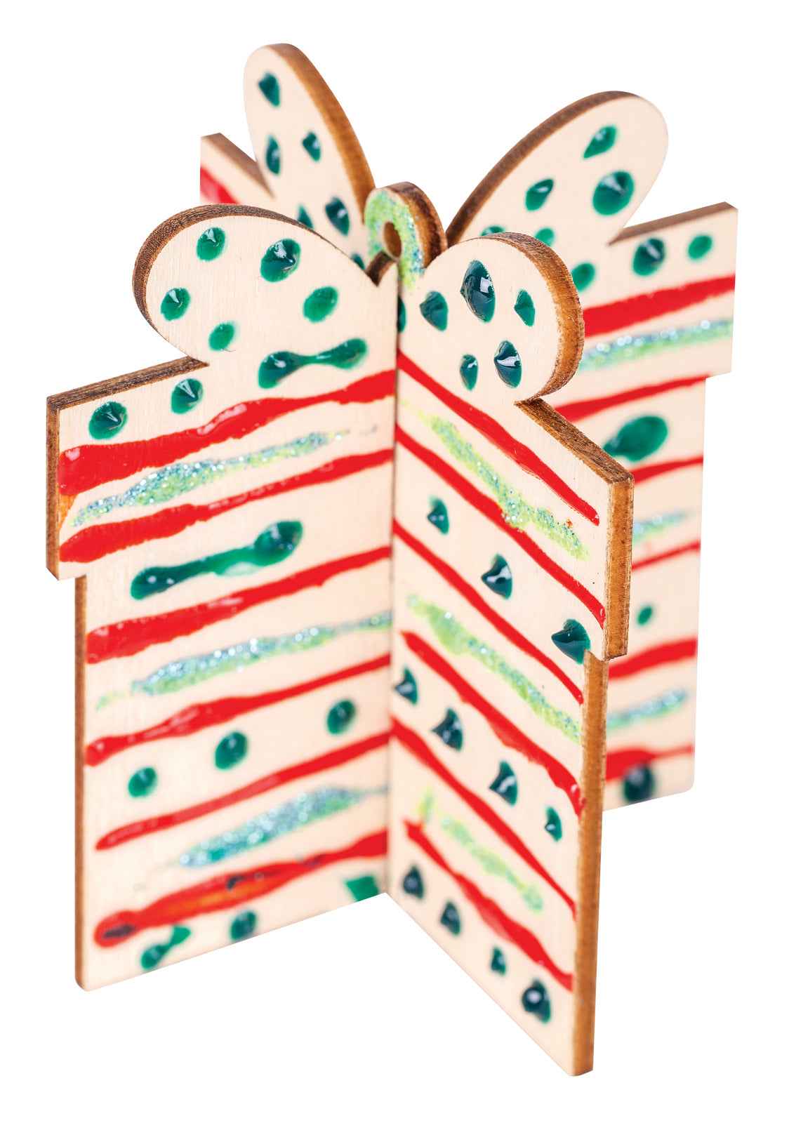 3D Wooden Festive Hangers - Pack of 12