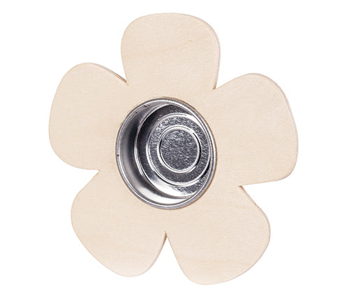 Wooden Tea Light Holder Flower - Set of 5