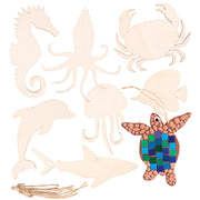 Wooden Australian Shapes Pack of 24