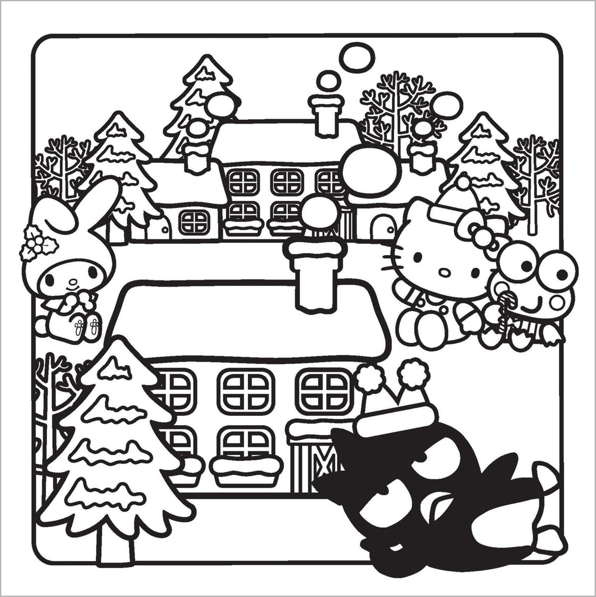 Hello Kitty and Friends - Christmas Cosy Colouring Book