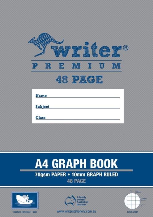 Writer Graph Book Premium - A4 48pg 10mm: Boat