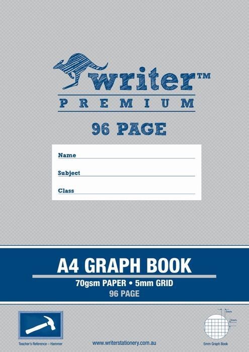 Writer Graph Book Premium - A4 96pg 5mm: Hammer