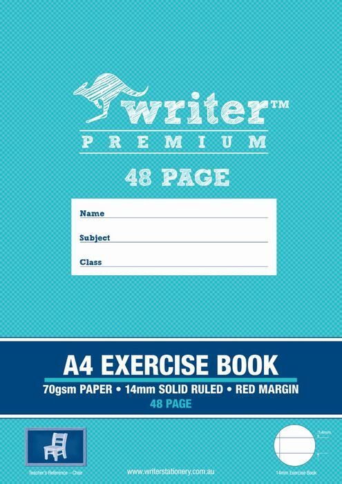 Writer Exercise Book Premium A4 - 14mm Ruled + Margin 48pg: Chair (Single)