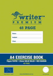 Writer Exercise Book Premium A4 - 25mm Ruled + Margin 48pg: Umbrella (Single)