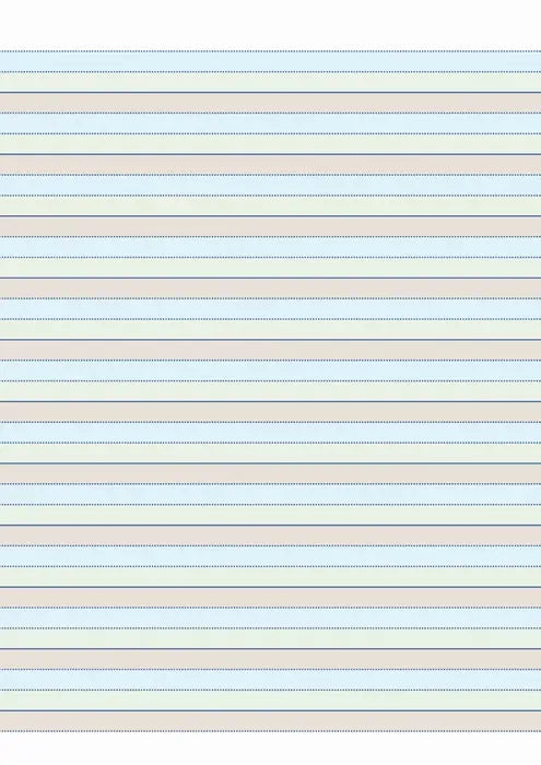 Writer Notepad Wonder - A4 24mm Dotted-Thirds: Ground, Grass, Sky (50 Sheet)