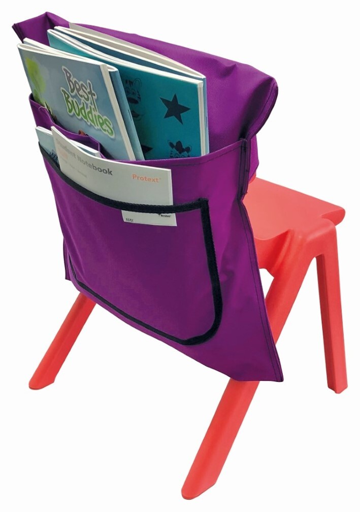 Heavy Duty Chair Bag - Nylon (455mm Wide) 2 Pockets: Purple