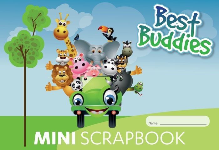 Writer Scrapbook - 165x245mm 100gsm Best Buddies Mini 64pg