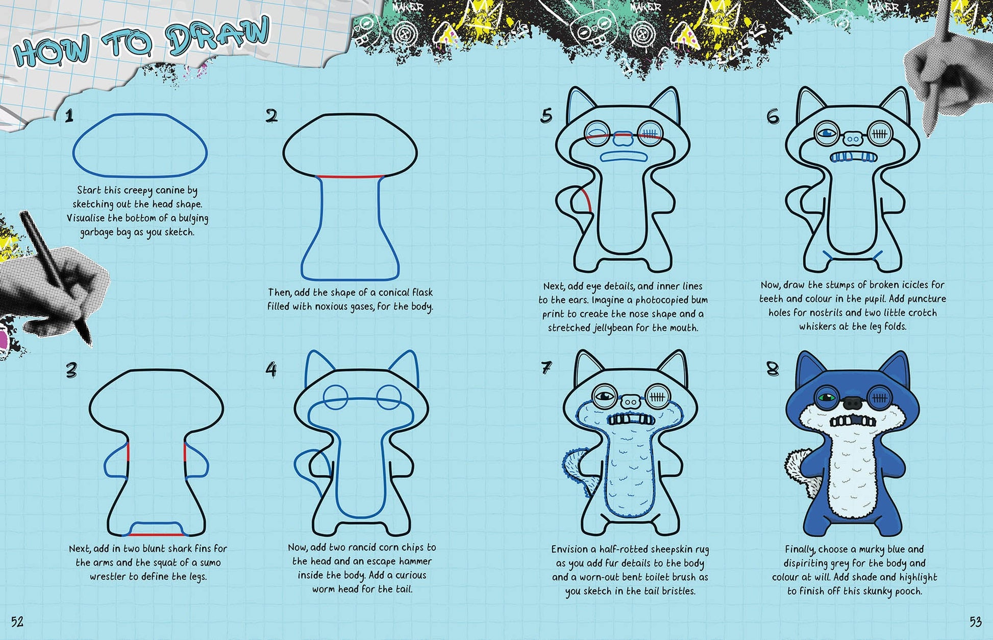 Fuggler - How to Draw — inside page 5