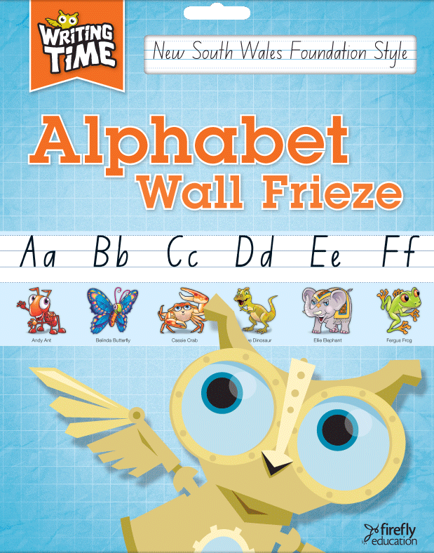 Writing Time - Alphabet Wall Frieze: NSW Foundation Style