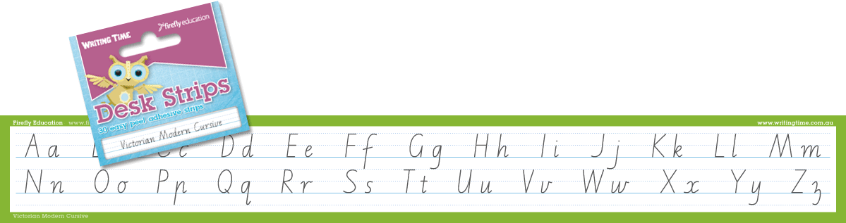 Writing Time Desk Strips (Victorian Modern Cursive)