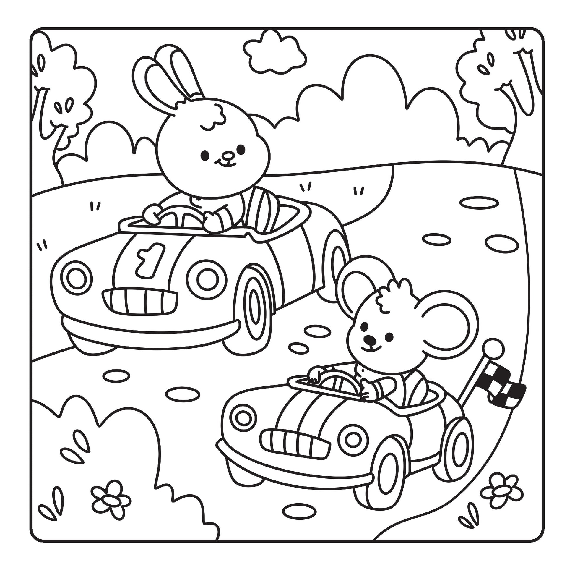 Happy Days - Scooty Cuties Cosy Colouring Kit — inside page 5