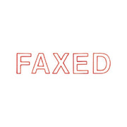 Xstamper - Faxed (Red)