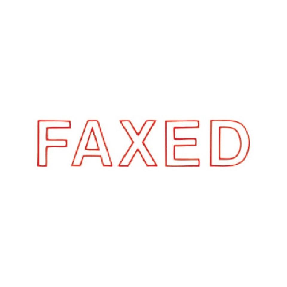 Xstamper - Faxed (Red)