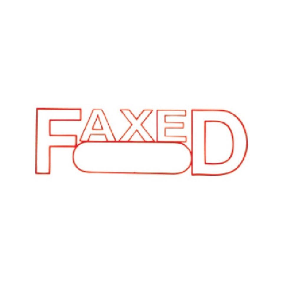 Xstamper - Date Faxed (Red)