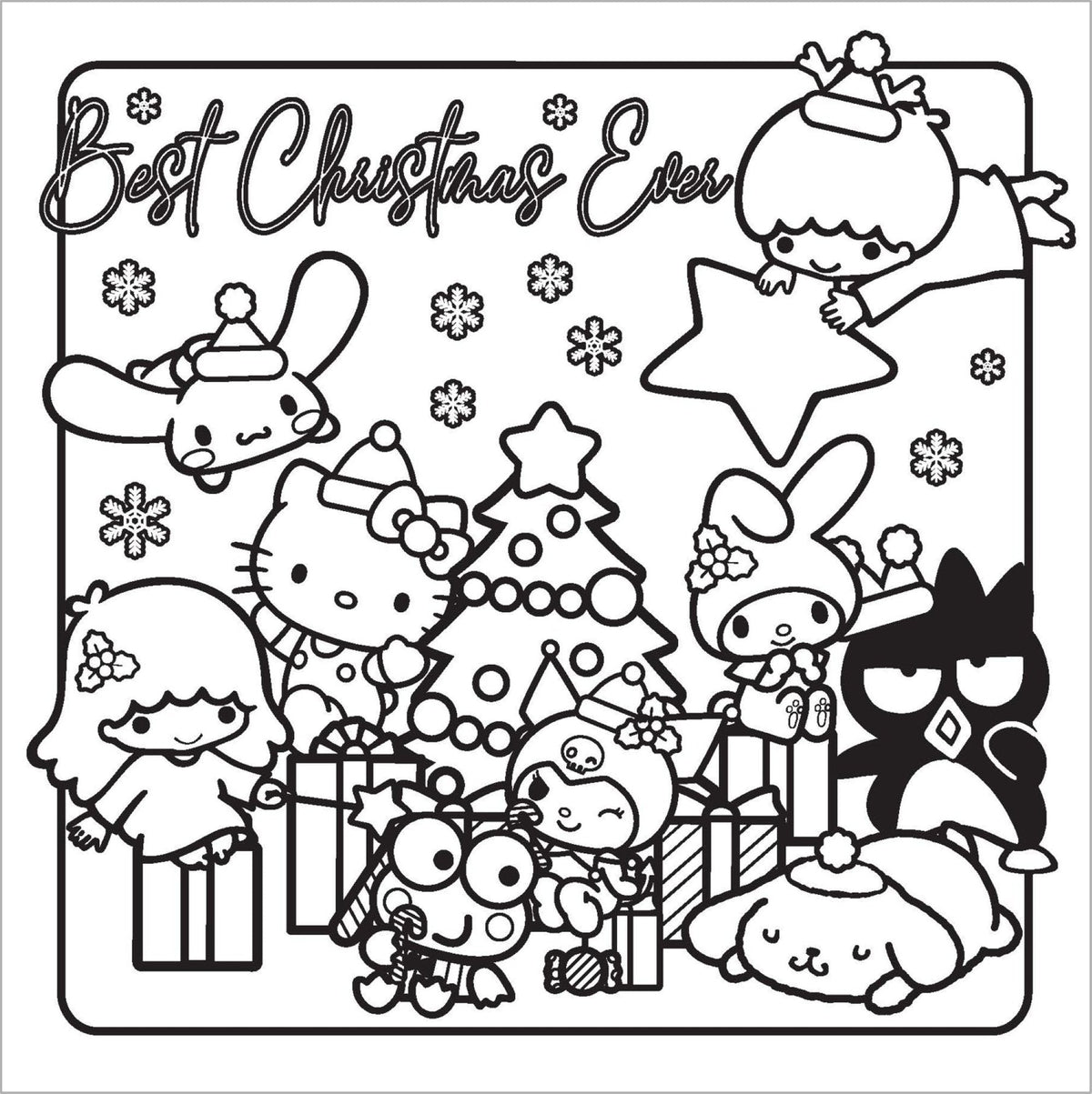 Hello Kitty and Friends - Christmas Cosy Colouring Book