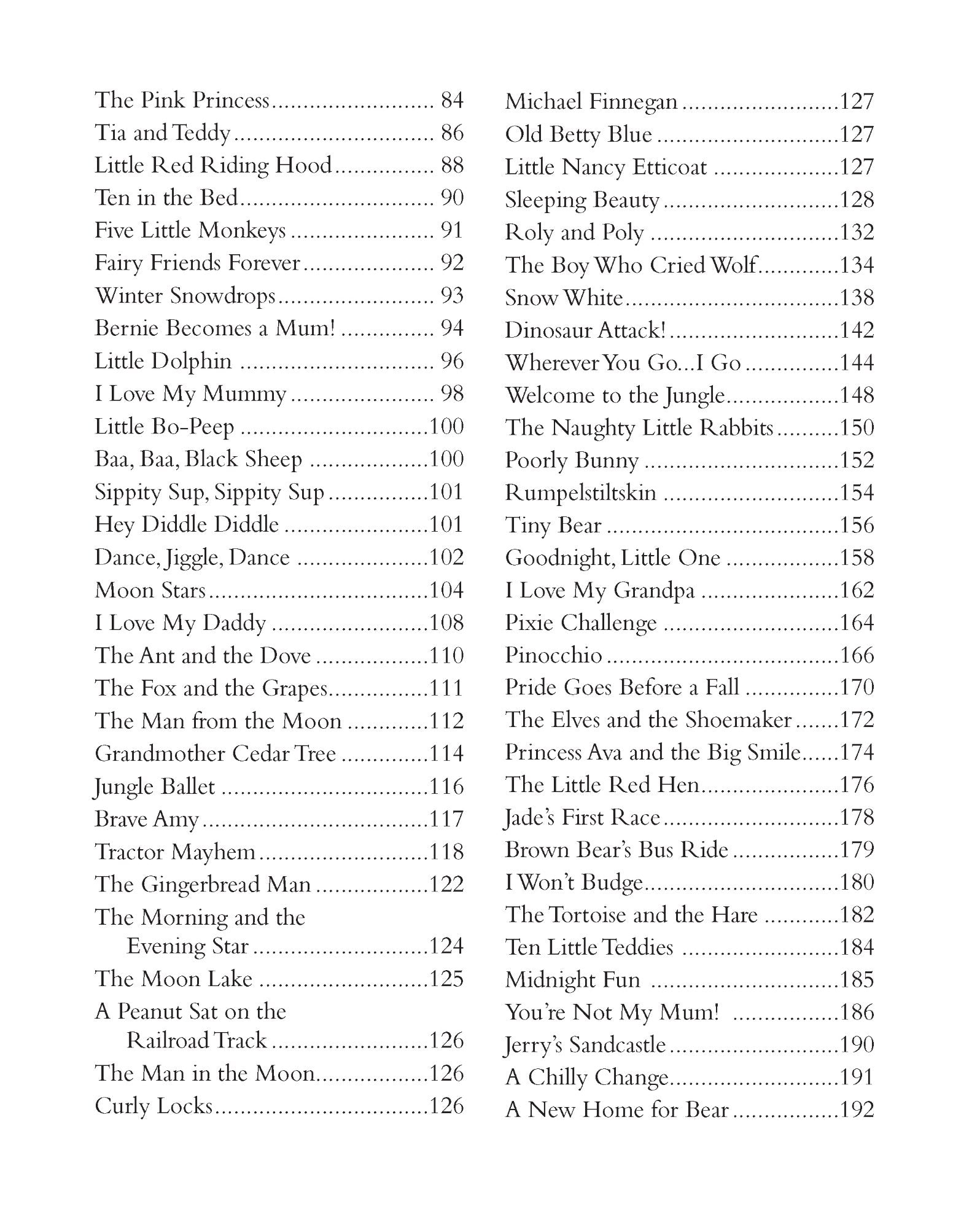 A Treasury of Bedtime Stories Vol. 3 — inside page 3