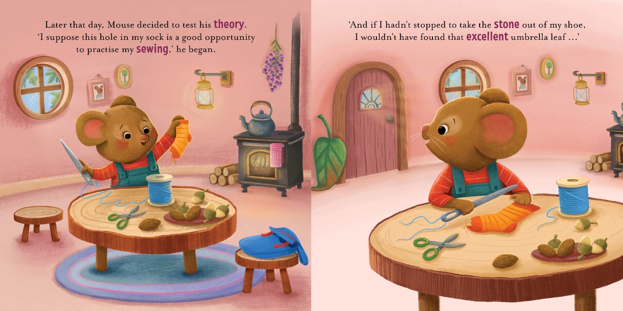 Story Time - Padded Board Book - Mouse Says Thanks — inside page 5