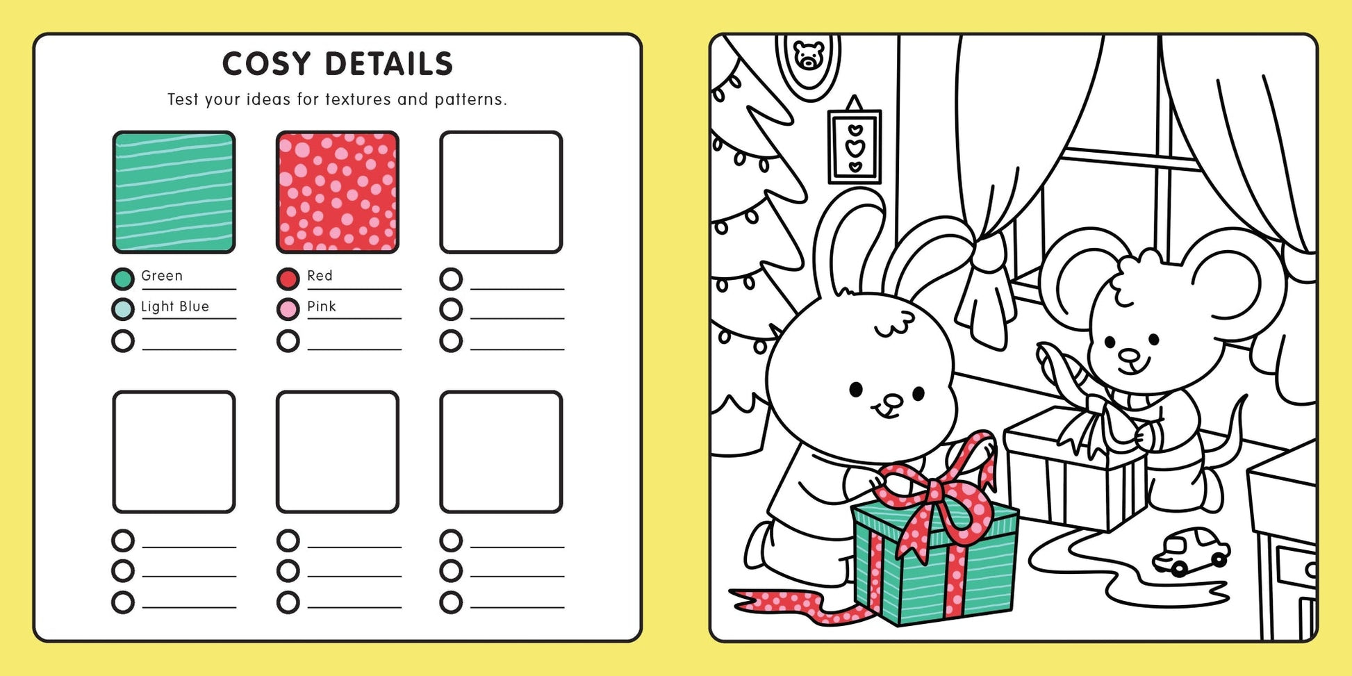 Happy Days - Cosy Christmas Advent Colouring Book (Hardback Edition) — inside page 3