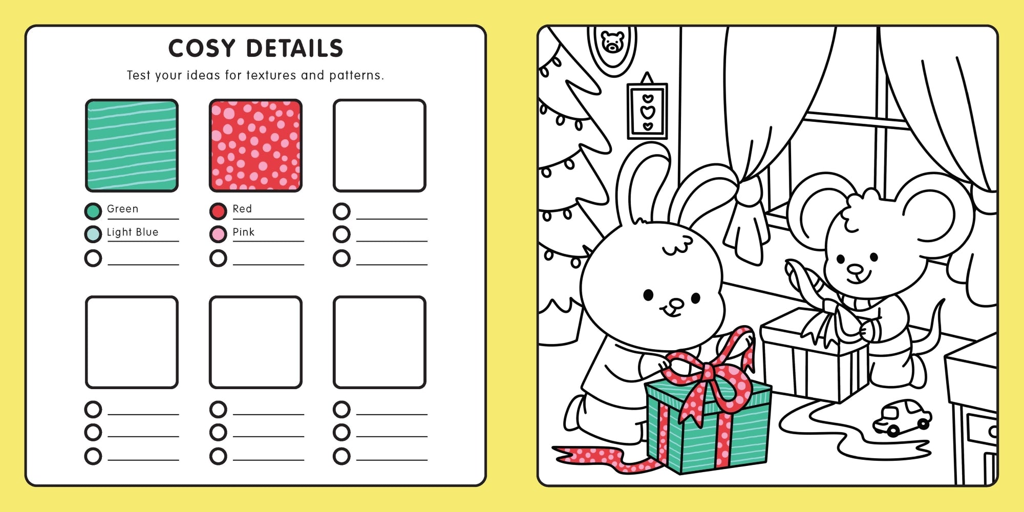 Happy Days - Cosy Christmas Advent Colouring Book (Hardback Edition) — inside page 3