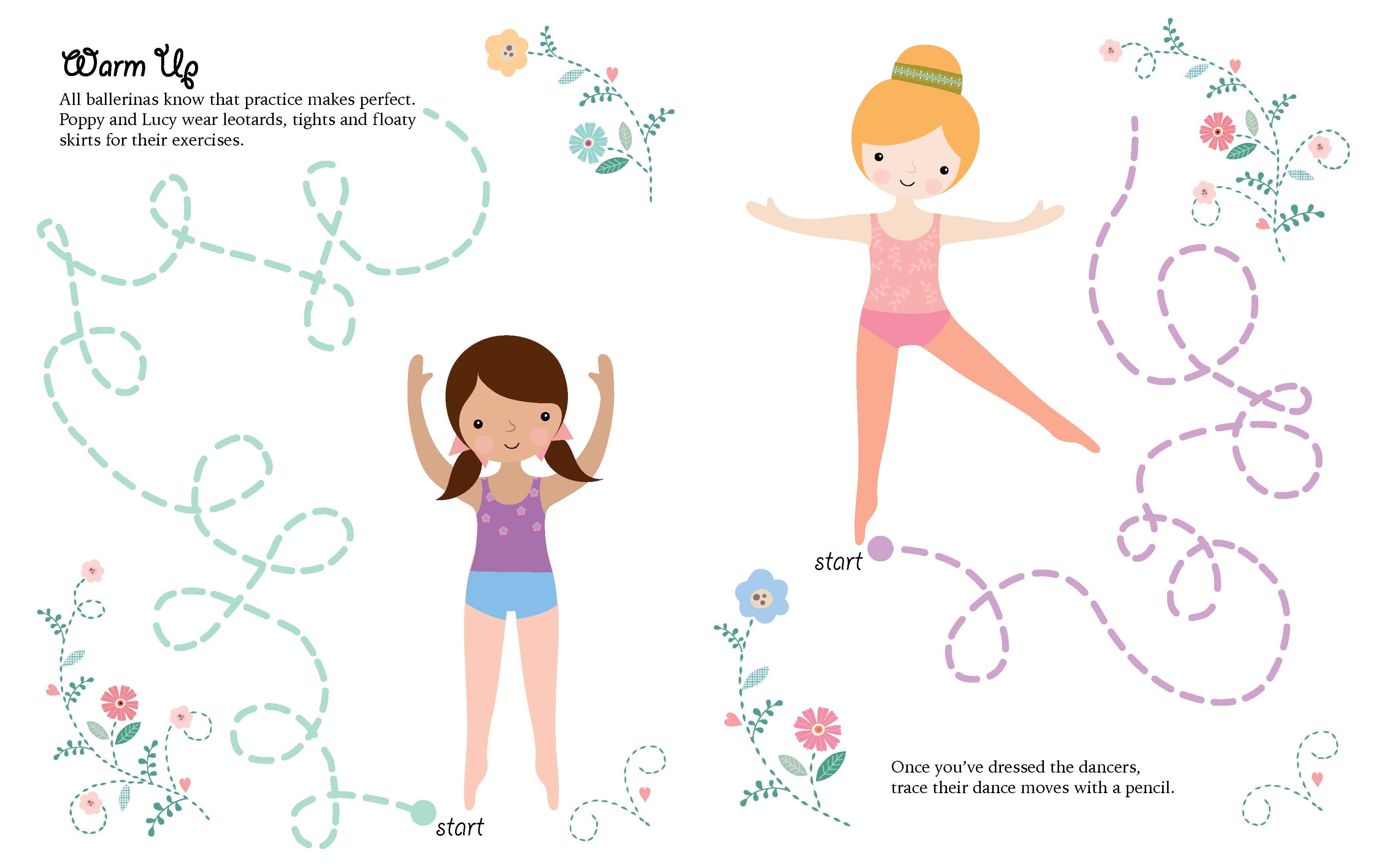 Sticker Dress-Up Book - Ballerina Vol. 2 — inside page 1