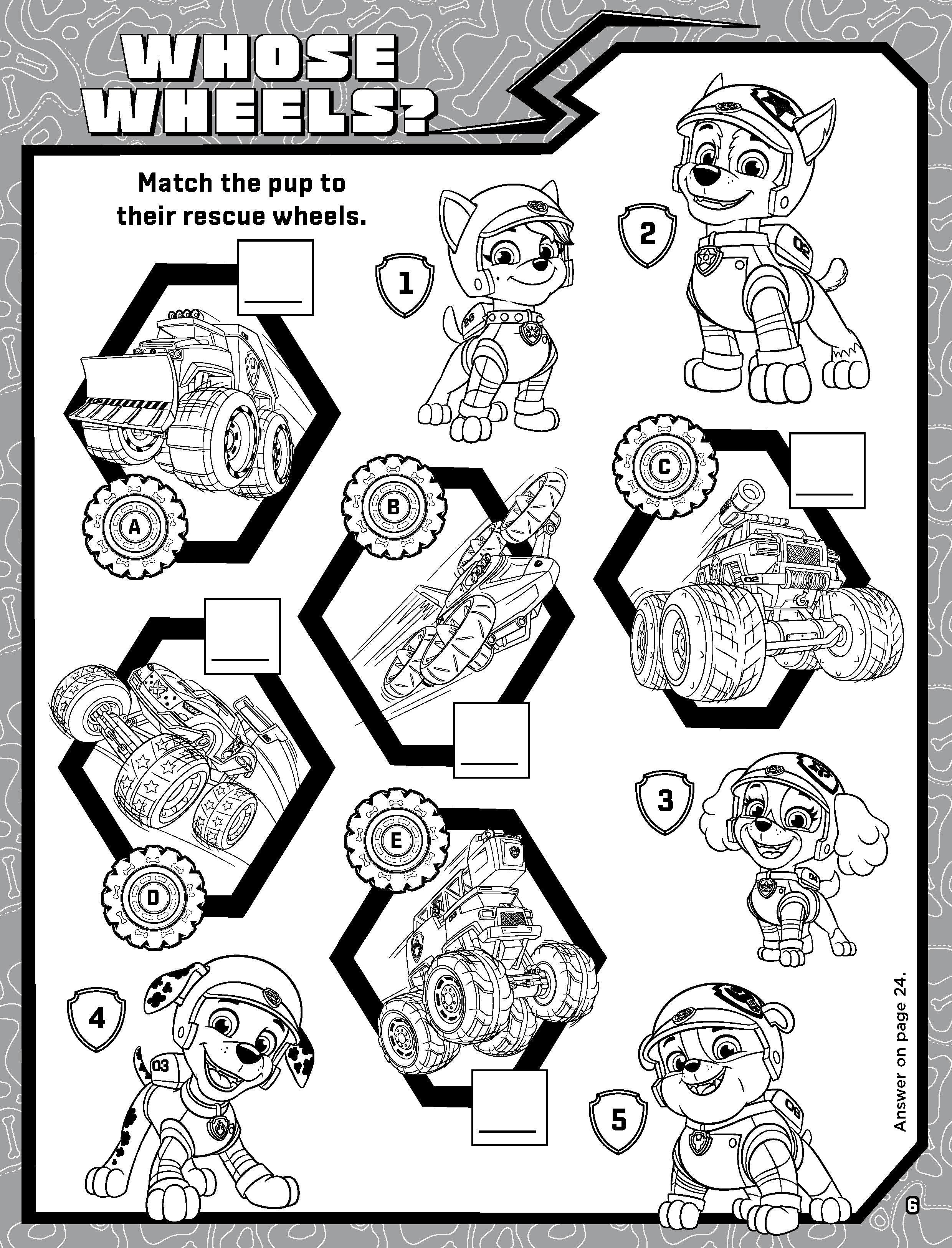 PAW Patrol - Activity Kit - Rescue Wheels — inside page 3