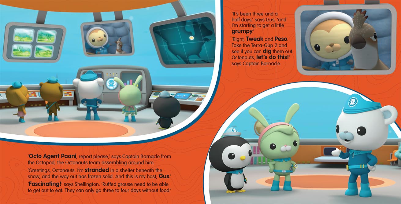Octonauts - Die-Cut Gel Portal Picture Book - Secret Beneath the Snow — inside page 1