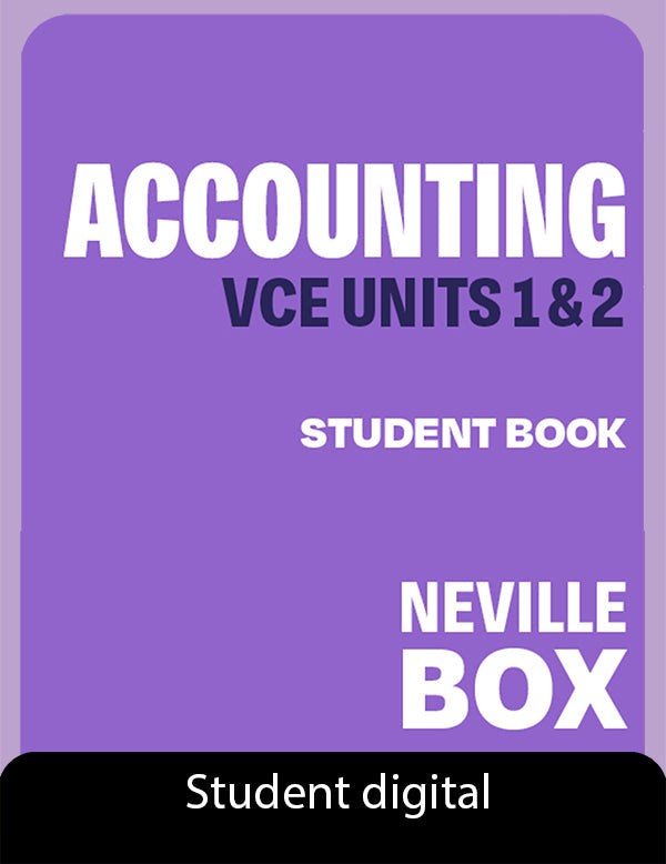 Accounting, VCE Units 1&2 7e Student Digital Access Code