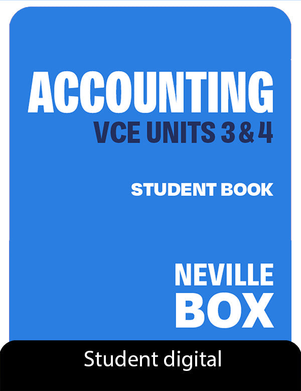 Accounting, VCE Units 3&4 7e Student Digital Access Code