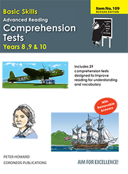 Advanced Reading Comprehension Tests Yrs 8 to 10