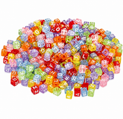 Alphabet Cube Beads Coloured Small (5mm) 100g
