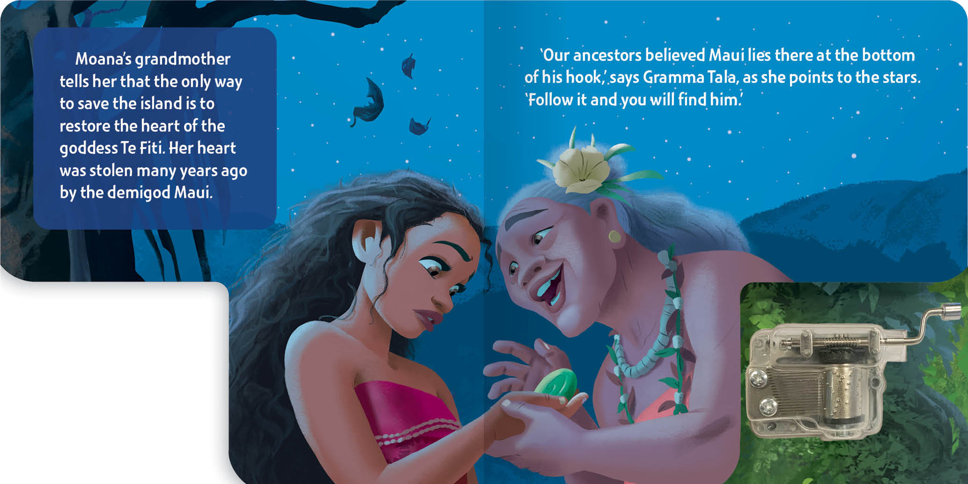 Disney Moana - Wind-Up Music Box Book — inside page 2