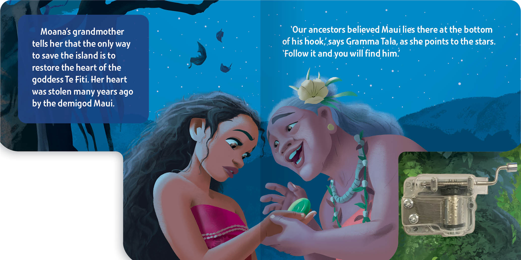 Disney Moana - Wind-Up Music Box Book — inside page 2