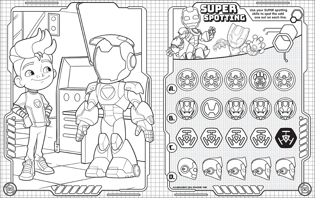 Iron Man and His Awesome Friends - Ultimate Sticker Book — inside page 4