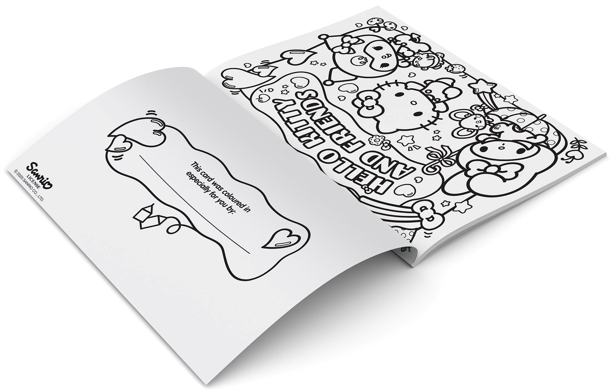 Hello Kitty and Friends - Colour-Your-Own Greeting Cards and Gift Tags — inside page 1